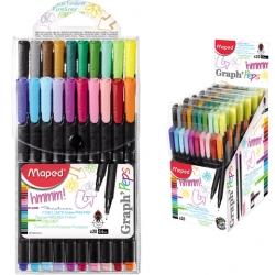 Cienkopis Graphpeps 20 szt etui z zawieszką Maped